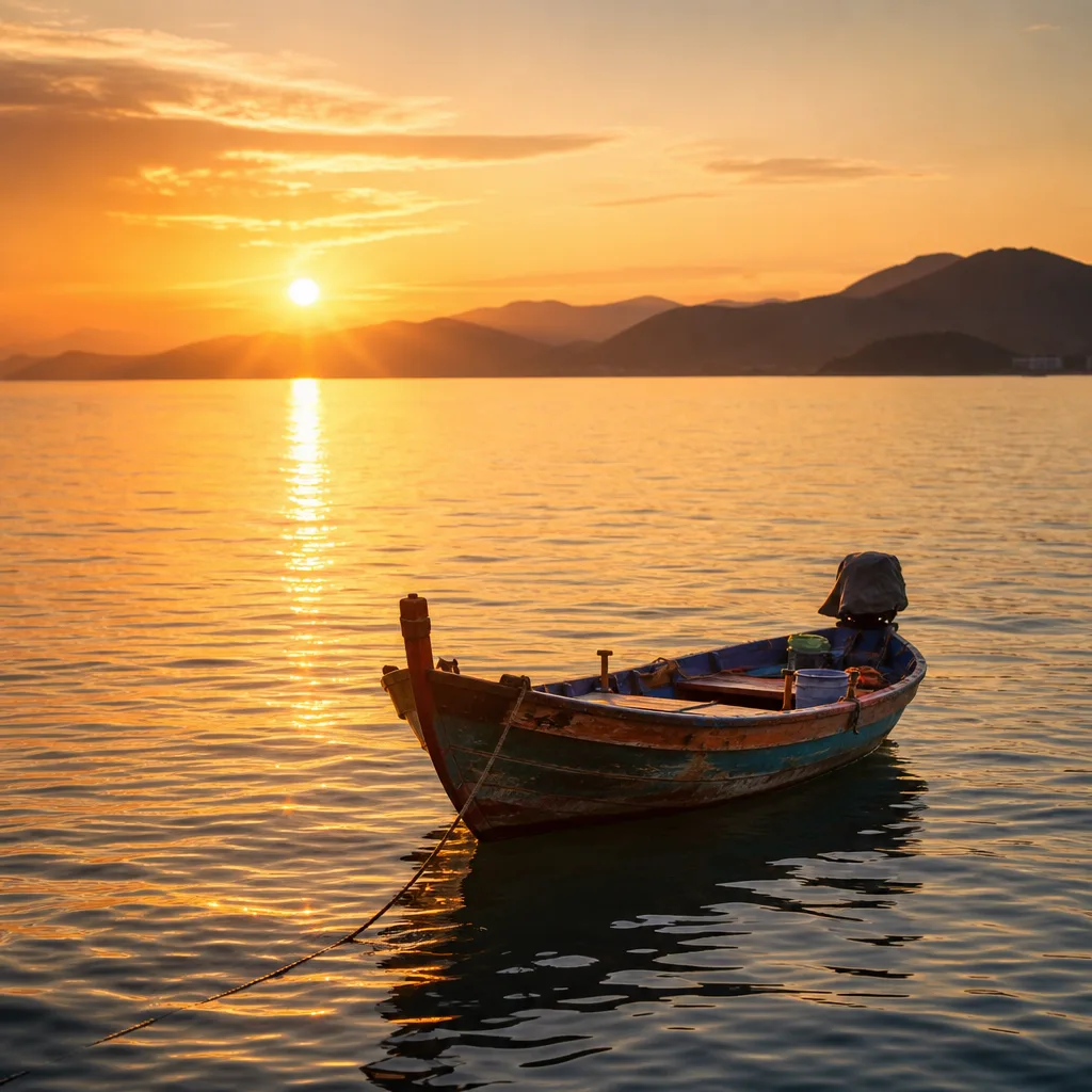 Du khách tận hưởng buổi chiều hoàng hôn trên tàu tại Nha Trang
